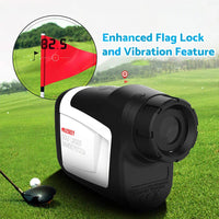 Mileseey 600M Golf Laser Range Finder with Slope On Off Flagpole Lock Vibration