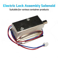 Round Electronic Solenoid Latch Lock 12V 0. 6A Electric Release Assembly Catch