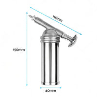 Metal Grease Gun For Chainsaw Chain Bar Sprocket Nose  and  Brushcutter Head Bearing