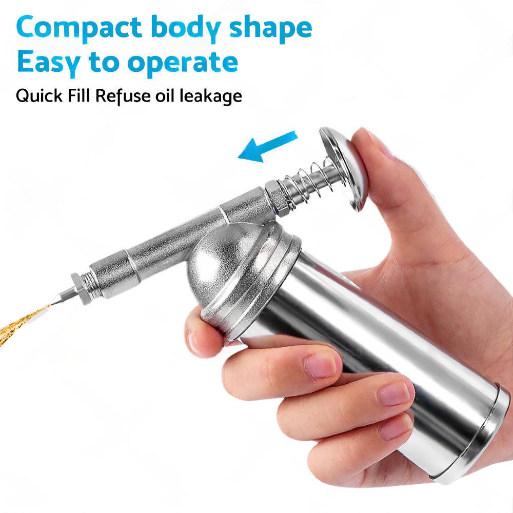 Metal Grease Gun For Chainsaw Chain Bar Sprocket Nose  and  Brushcutter Head Bearing