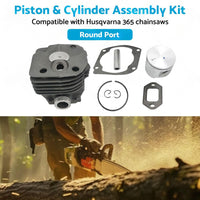 Suitable for Husqvarna 365 Chainsaw 48mm Piston  and  Cylinder Assembly Kit