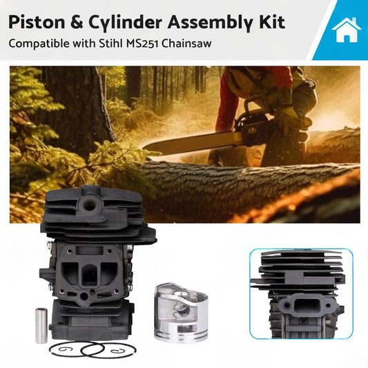 Piston  and  Cylinder Kit 44mm 1143 020 1207 Suitable For Stihl MS251 Chainsaw