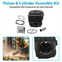 Piston  and  Cylinder Assembly Kit Suitable for Husqvarna 357 359 Chainsaw 47mm