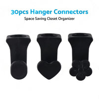 30PCS Closet Clothes Hanger Connector Hook Closet Space Organizer Space Saving