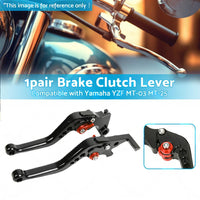 Short Clutch Brake Levers CNC Suitable for Yamaha YZF R3 R25 MT03 MT25 2014-2021