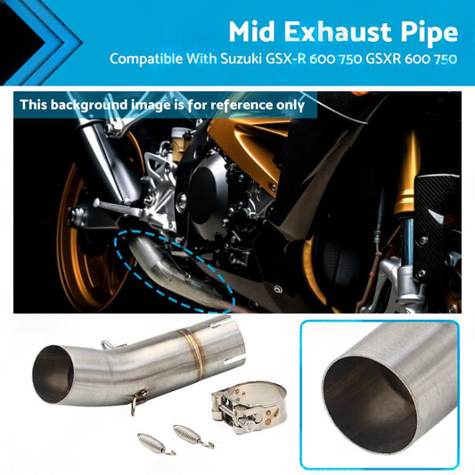 Exhaust Mid Pipe Motorcycle Suitable For Suzuki GSX-R600 GSXR 750 2011-2023