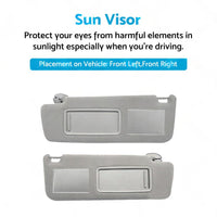 Sun Visor Pair Left & Right Suitable For Toyota Prado TRJ120 RZJ120 KDJ120 LJ120 KZJ120