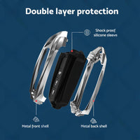 Car Key Cover Silicone Alloy Key Case Protection Suitable for Toyota Vios Yaris