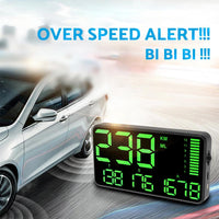 5.5'' Speedometer Odometer Display MPH KMH With Over Speeding Alarm Suitable For Universal Vehicles