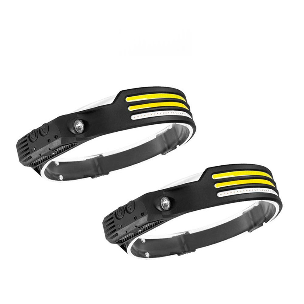 230 Angle LED Headlamp Rechargeable Super Bright Head Torch Headlight Suitable For Outdoor Use