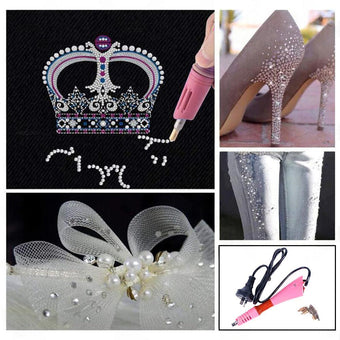 compare product Applicator Wand Heat Gun for Hot fix Hotfix Rhinestone Crystal Tool AU plug