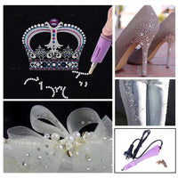 Applicator Wand Heat Gun for Hot fix Hotfix Rhinestone Crystal Tool AU plug
