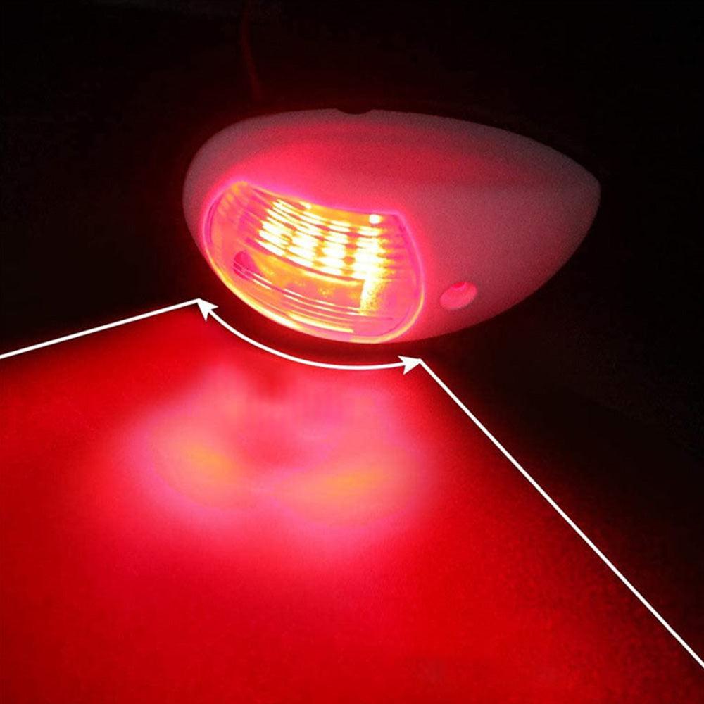 Pair Red  and  Green 8LED Navigation Lights Marine Bow Light Lamp for Boat Pontoon