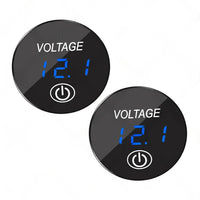 Car Panel Voltmeter 2PCS Volt Gauge Voltage Meter 12V-24V LED Digital Display DC