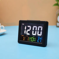Digital Home Large Big Jumbo LED Wall Desk Clock With Calendar Temperature AU