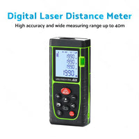 40m Handheld Digital Laser Distance Meter Finder Measure Tape Range Finder Tools