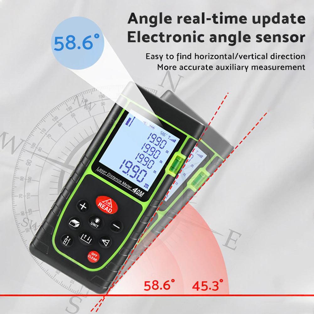 40m Handheld Digital Laser Distance Meter Finder Measure Tape Range Finder Tools