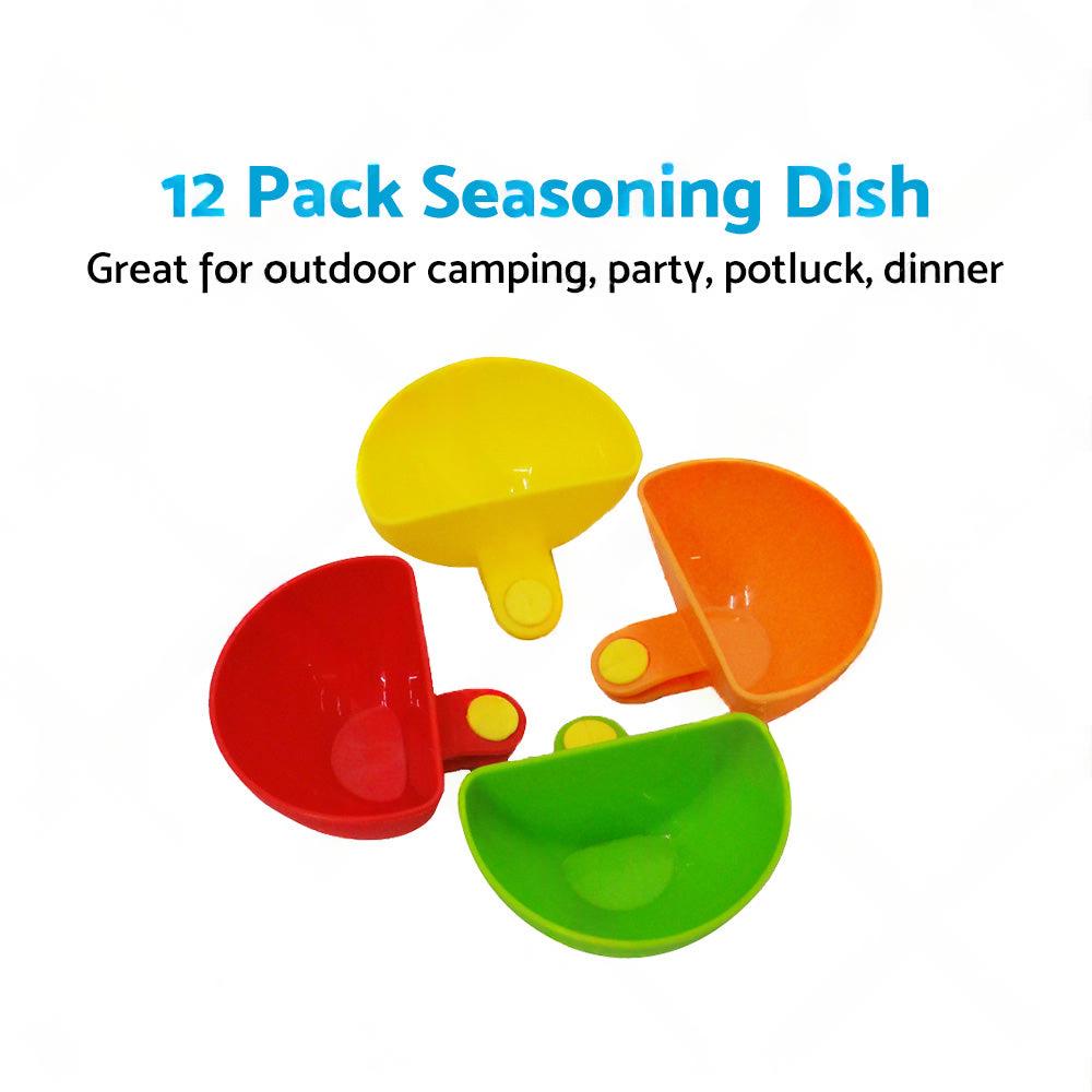 12 Pack Plastic Dip Clip Bowl Plate Holder Plate Clip Holders Dish Chip