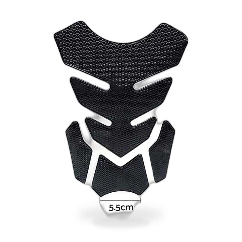 Wide Pure Black Motorcycle Gas Tank Pad Protector Decal Suitable for Suzuki