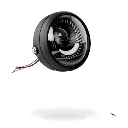 6.5-inch Motorcycle LED Headlight DRL Hi/Lo Suitable for Cafe Racer