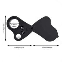 60x30mm Pocket Jeweller?¡¥s Eye Loupe Magnifier With LED Light Suitable For Jewelry