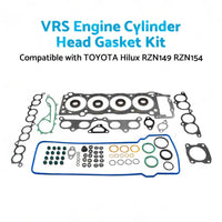 VRS Cylinder Head Gasket Set Kit Suitable for Toyota Hilux 2.7L 3RZ-FE