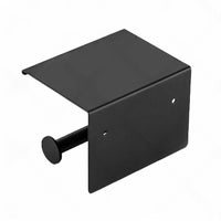 2x Stainless Steel Toilet Paper Roll Holder With Storage Hook & Phone Shelf for Bathroom