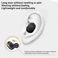 1 pair of digital rechargeable hearing aids, voice amplifier – Silver + Black, in-ear sound amplifiers