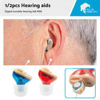 Digital Invisible Hearing Aid MiNi CIC Small Sound Voice Amplifier Enhancer L R