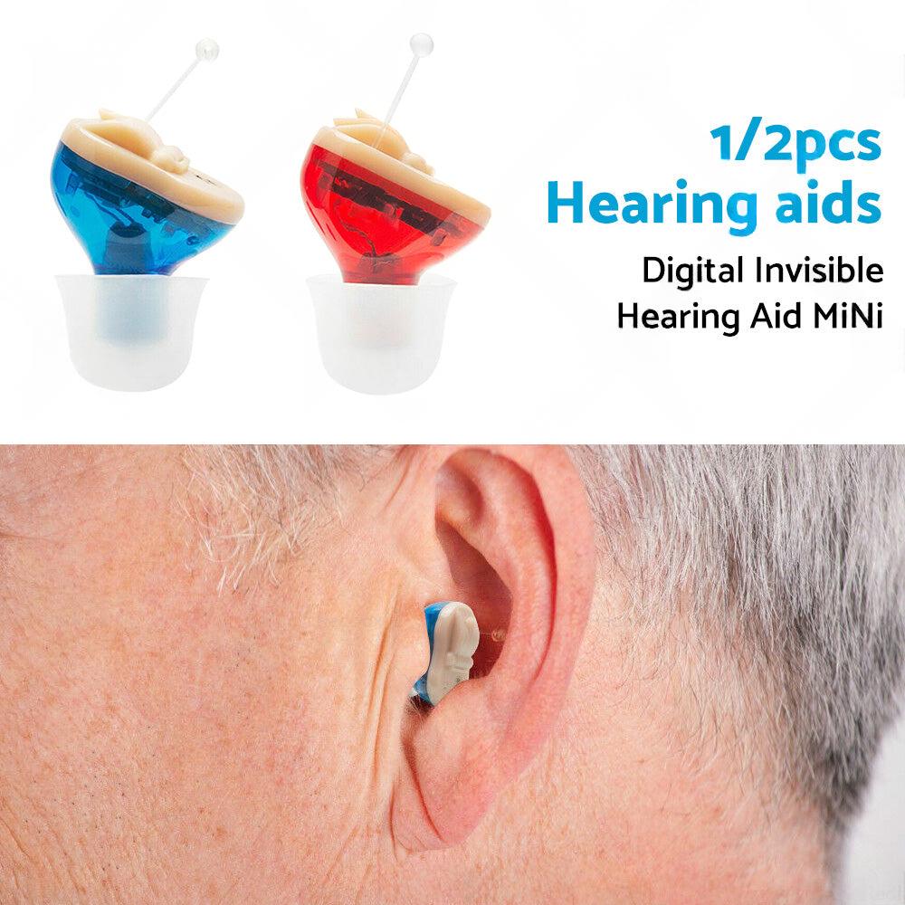 Digital Invisible Hearing Aid MiNi CIC Small Sound Voice Amplifier Enhancer L R