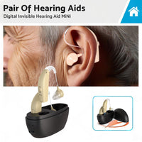 Rechargeable Digital Hearing Aid Severe Loss Ear Aid HIGH-POWER Sound Amplifier