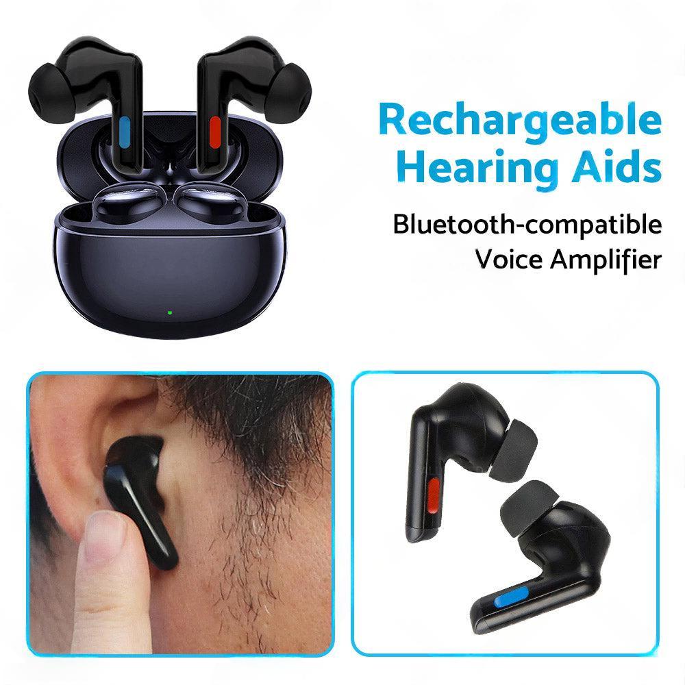 Bluetooth Pair of Rechargeable Hearing Aid Bluetooth-compatible Voice Amplifier