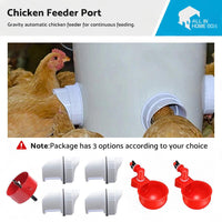 Chicken Feeder DIY Port PVC Gravity Fed Chicke Feeder