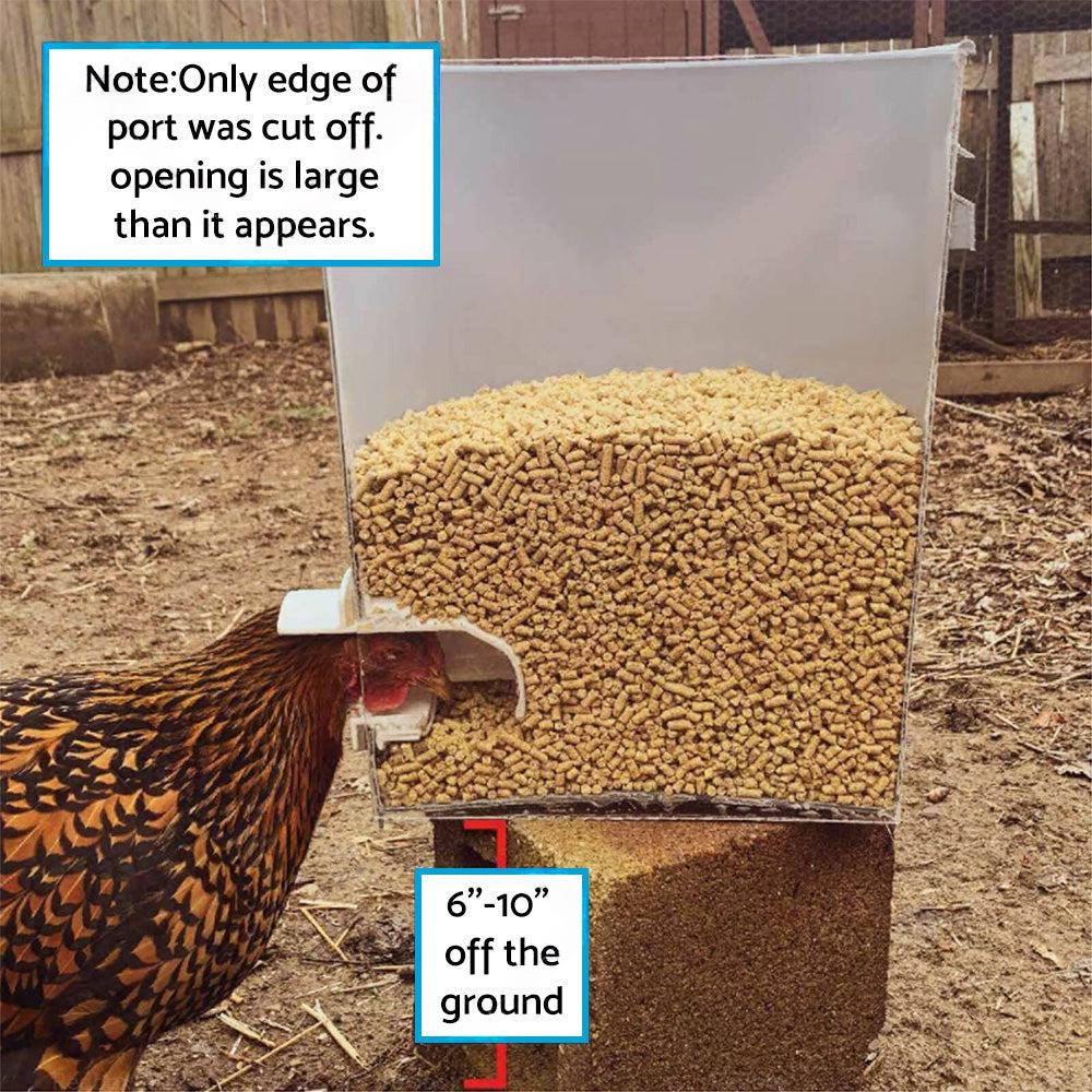 Chicken Feeder DIY Port PVC Gravity Fed Chicke Feeder