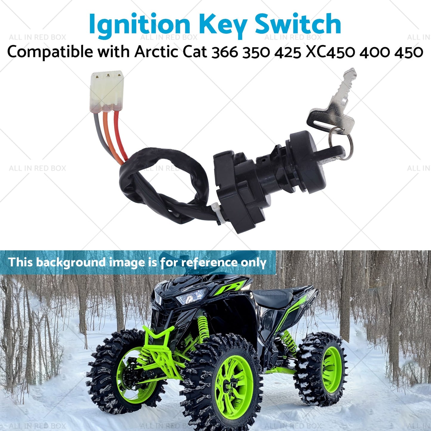 Ignition Key Switch Suitable for Arctic Cat 366 350 425 XC450 400 450 3313-439