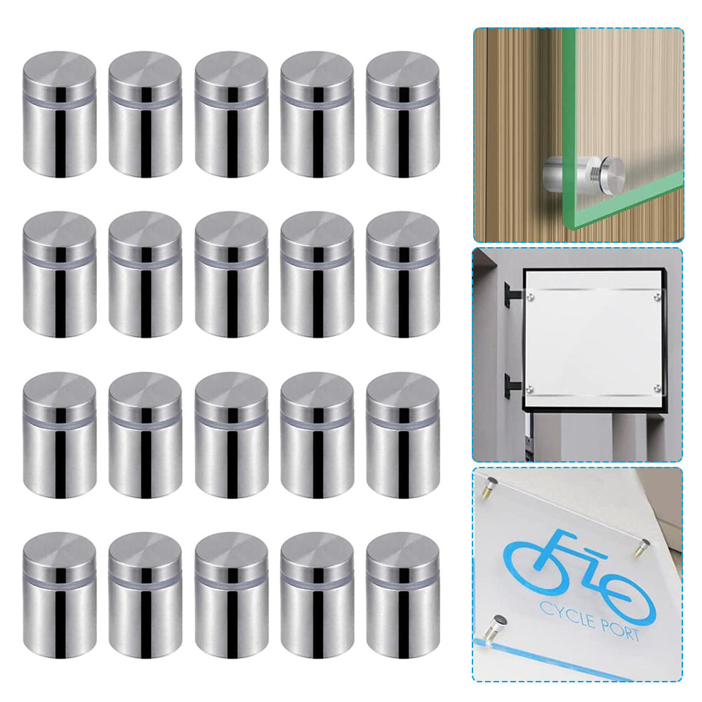 20x Stainless Steel Standoff Bolts Suitable For Sign and Advertisement Mounting