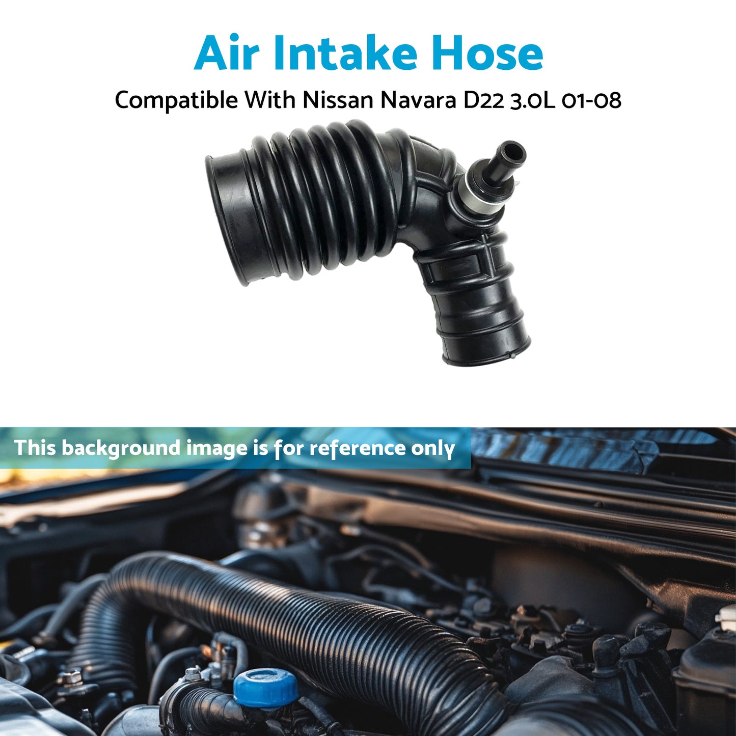 {{ Air Intake Hose Pipe Suitable For Nissan Navara D22 Diesel 3.0L ZD30DDT 2001-08 }} - Buy Car Parts Online at {{ Kaka Auto Parts }}.