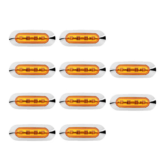 compare product 10x LED Clearance Side Marker Lights Suitable For Truck Trailer Lorry Amber