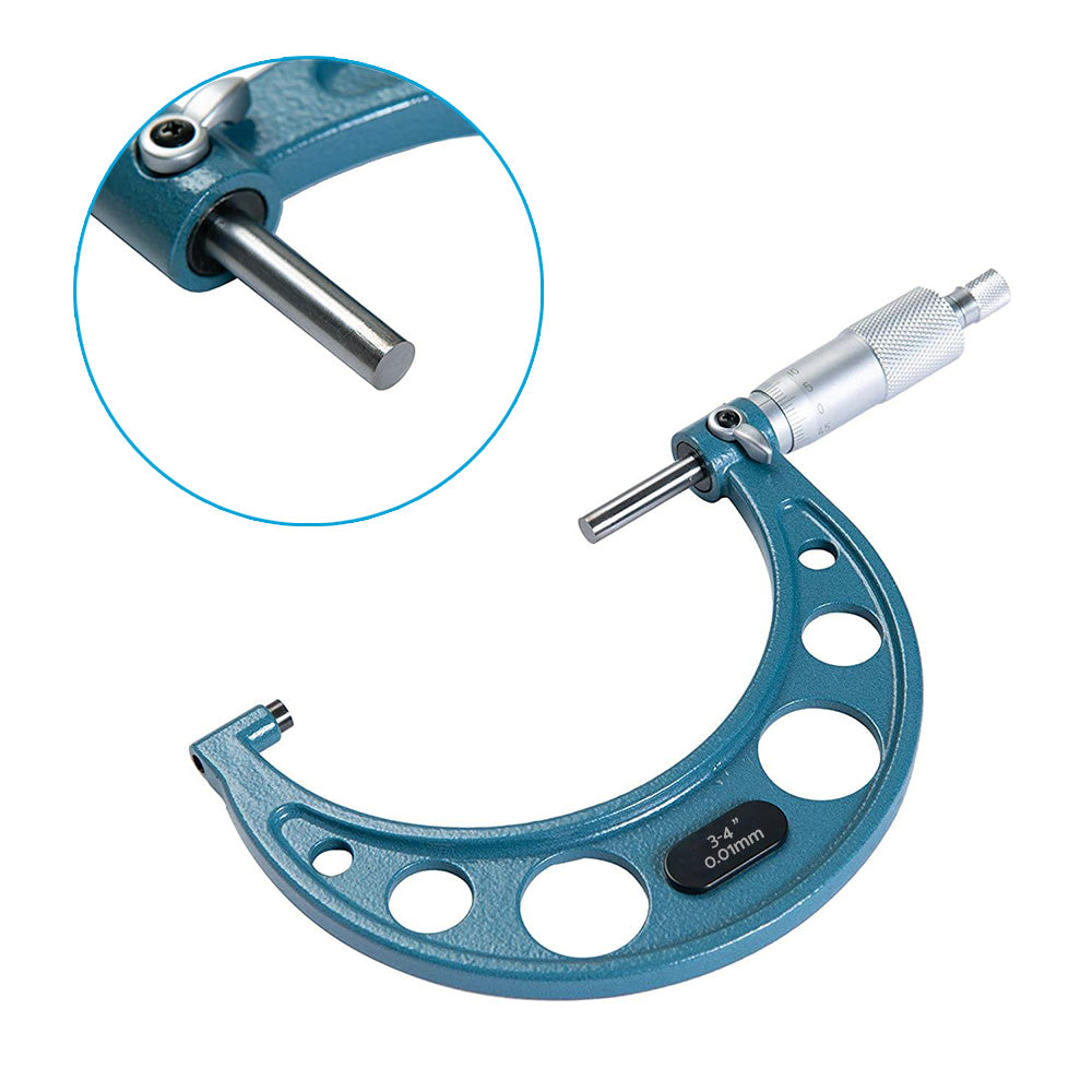 6x Precision Outside Micrometers 0-150mm Suitable For Machinist ¡§C Carbide 0.01mm