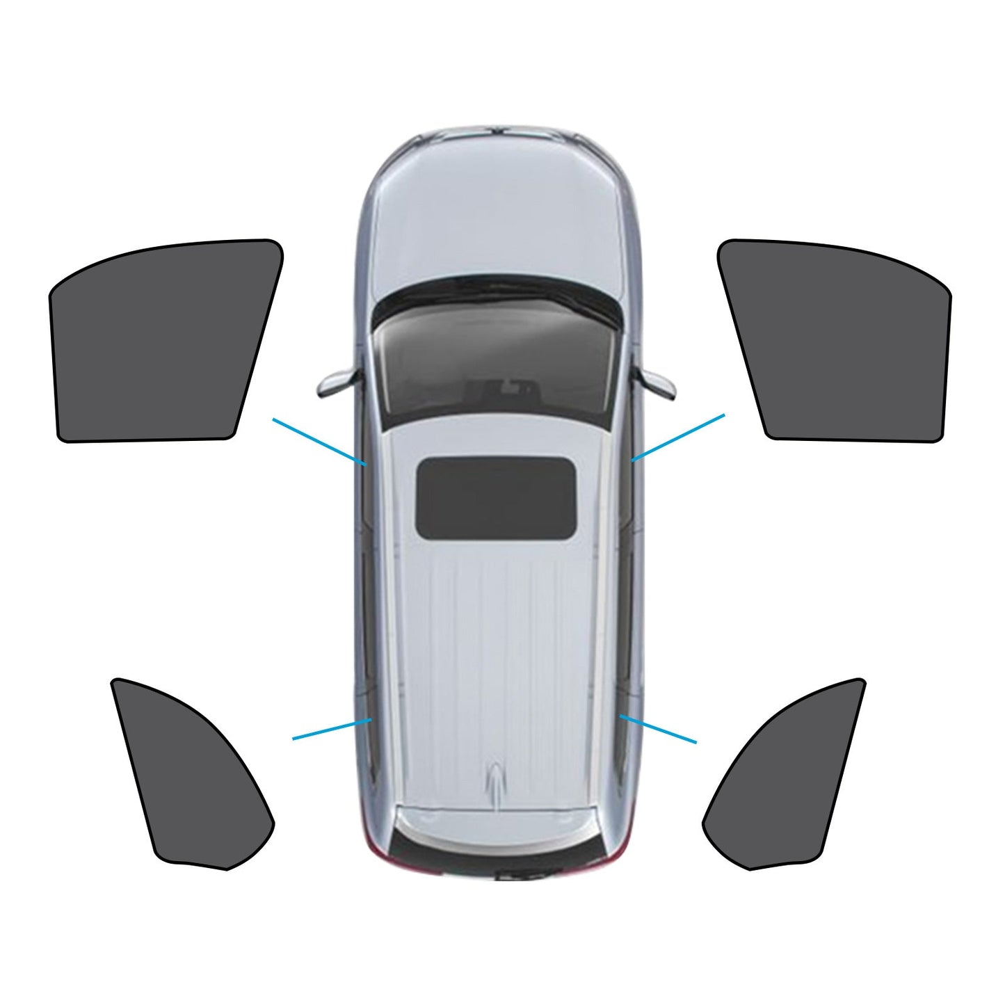 Car Window Magnetic Mesh Sun Shade Suitable For BMW X5 E70 2006-2013