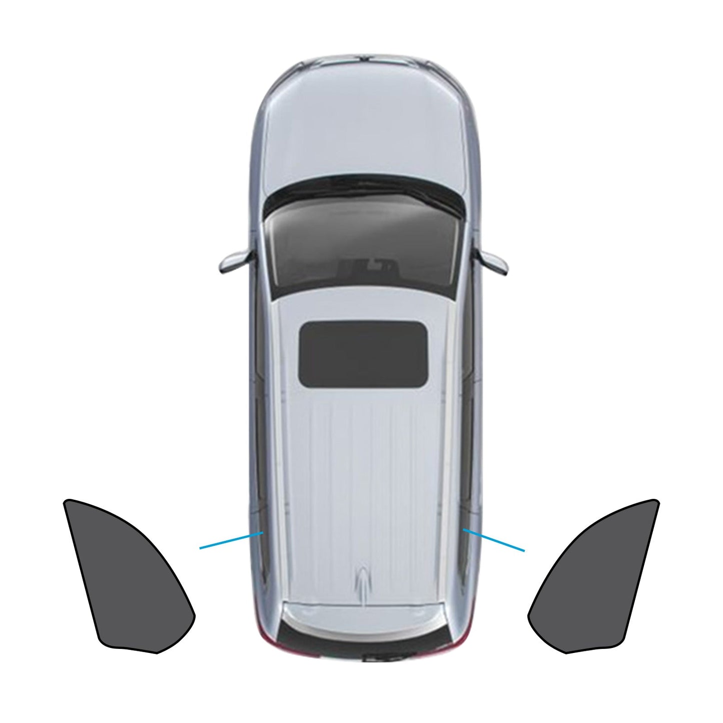 Car Window Magnetic Mesh Sun Shade Suitable For BMW X5 E70 2006-2013