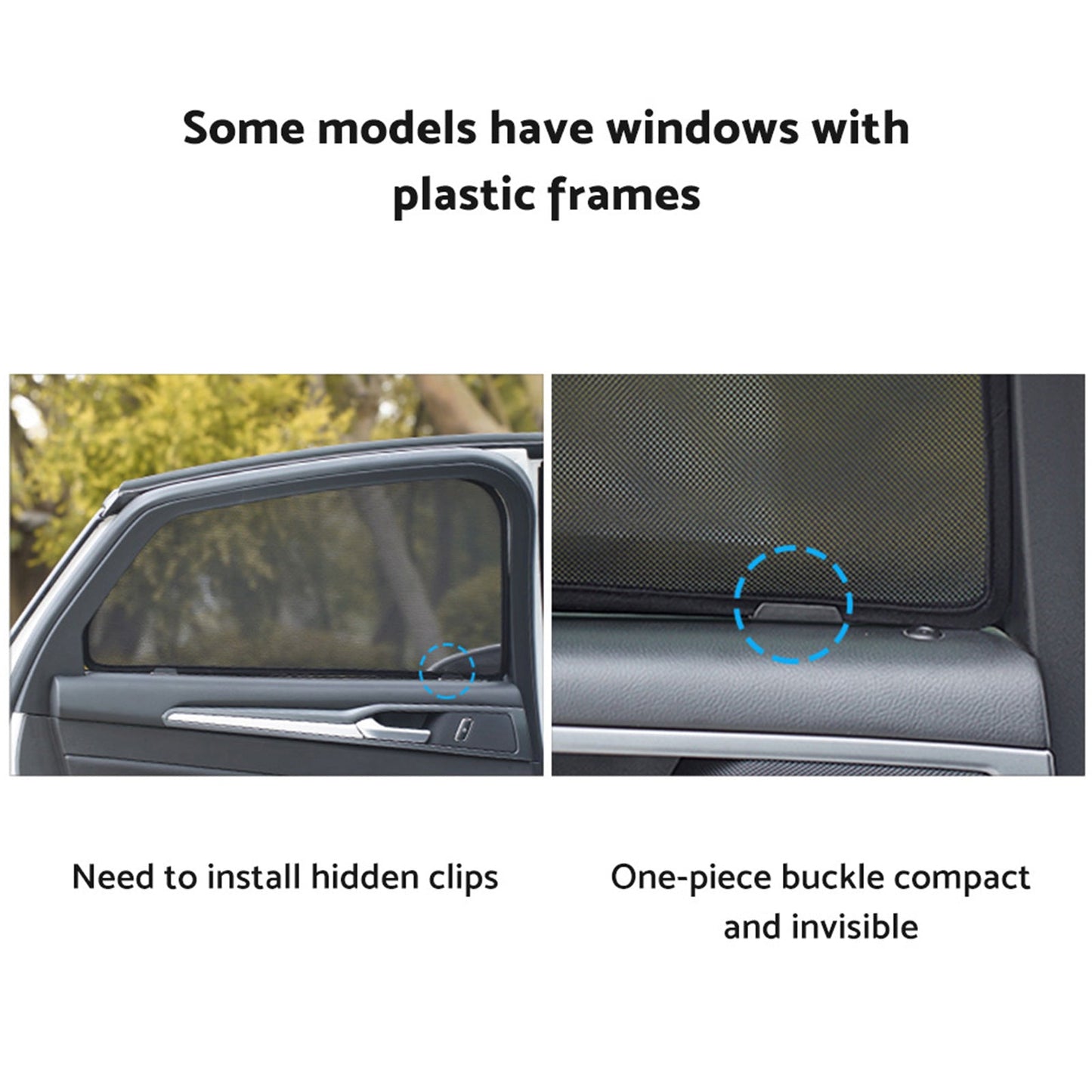 Car Window Magnetic Mesh Sun Shade Suitable For BMW X5 E70 2006-2013