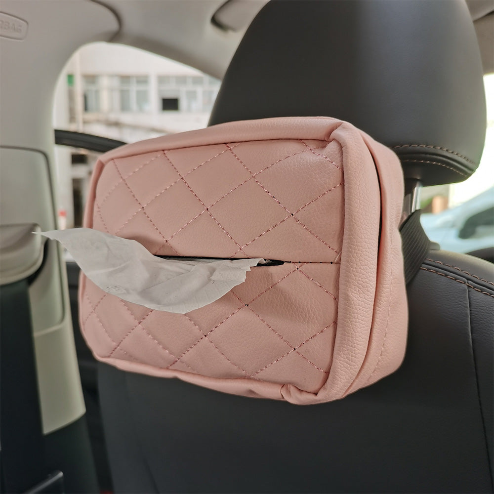 Car Tissue Holder 120 Tissues Box Cover Backseat Extra Large Tissue Organization