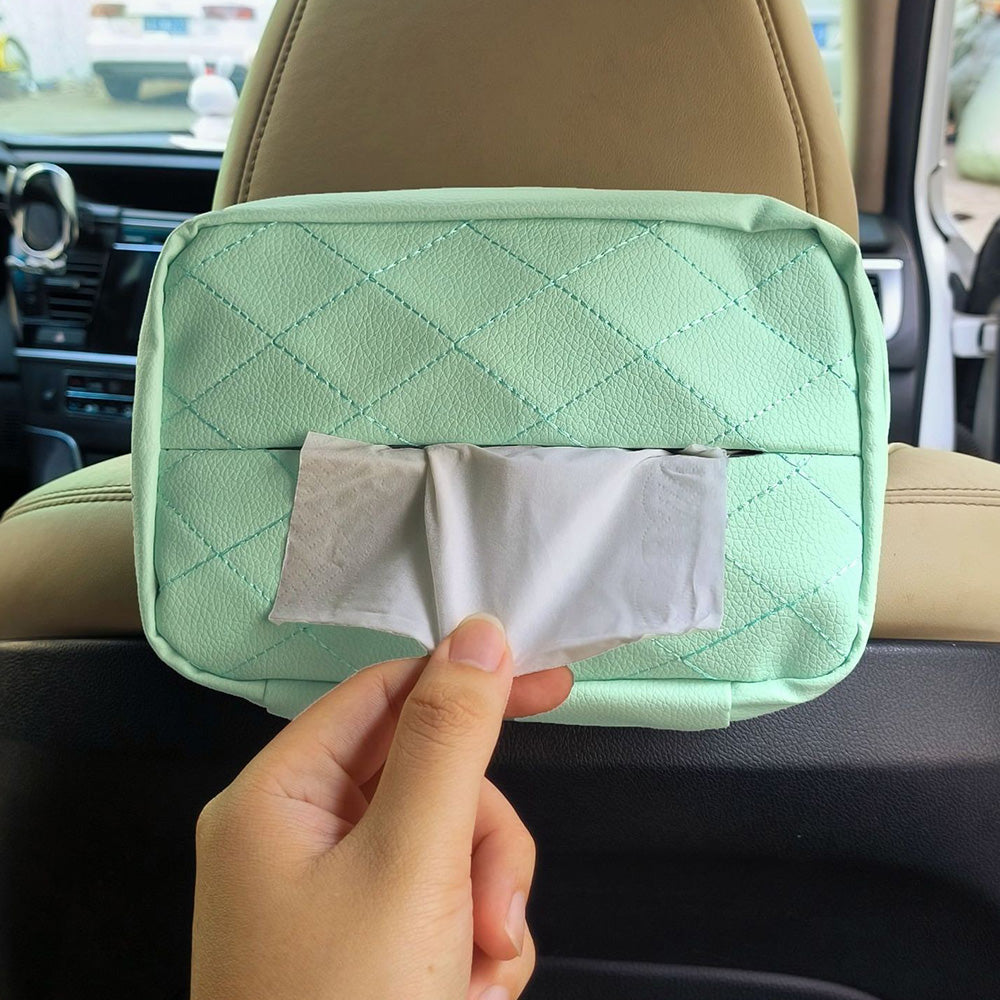 Car Tissue Holder 120 Tissues Box Cover Backseat Extra Large Tissue Organization