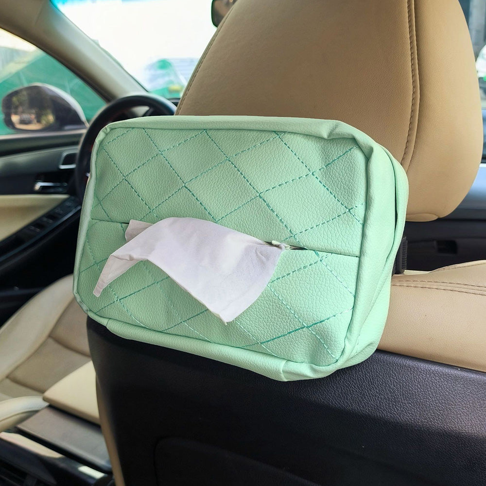 Car Tissue Holder 120 Tissues Box Cover Backseat Extra Large Tissue Organization