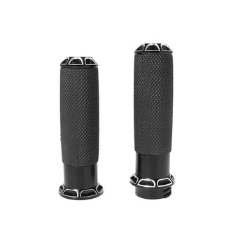compare product 1-inch Pair Black Hand Grip Handle Bar Suitable For Harley-Davidson Touring 2000-2020 / Dyna 2000-2017 / Sportster 2004-2020