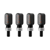 4x Motorcycle Indicator Turn Signal Blinkers Amber Mini LED Lights Suitable For All Motorcycles