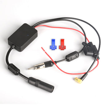 compare product Car AM FM DAB+ Radio Antenna Adapter With Amplifier Booster 12V¡§C24V Universal Fit