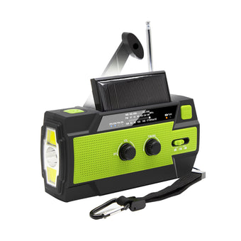 compare product 4000mAh Emergency Solar Hand Crank Weather Radio Power Bank Charger Flashlight