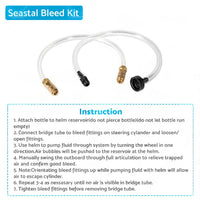Front Mount Hydraulic Steering Cylinder Seal Kit  and  Bleed Kit For Seastar HS5157